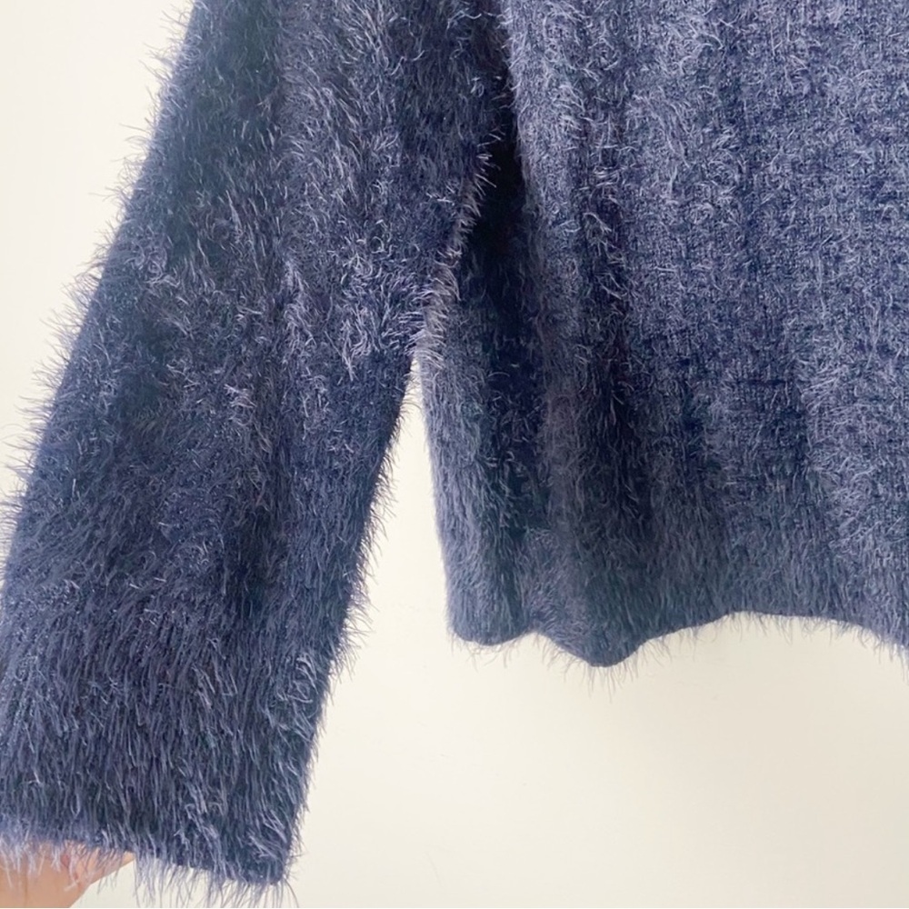 NWOT Lou & Gray Dark Blue Eyelash Sweater Size XS - Picture 4 of 14